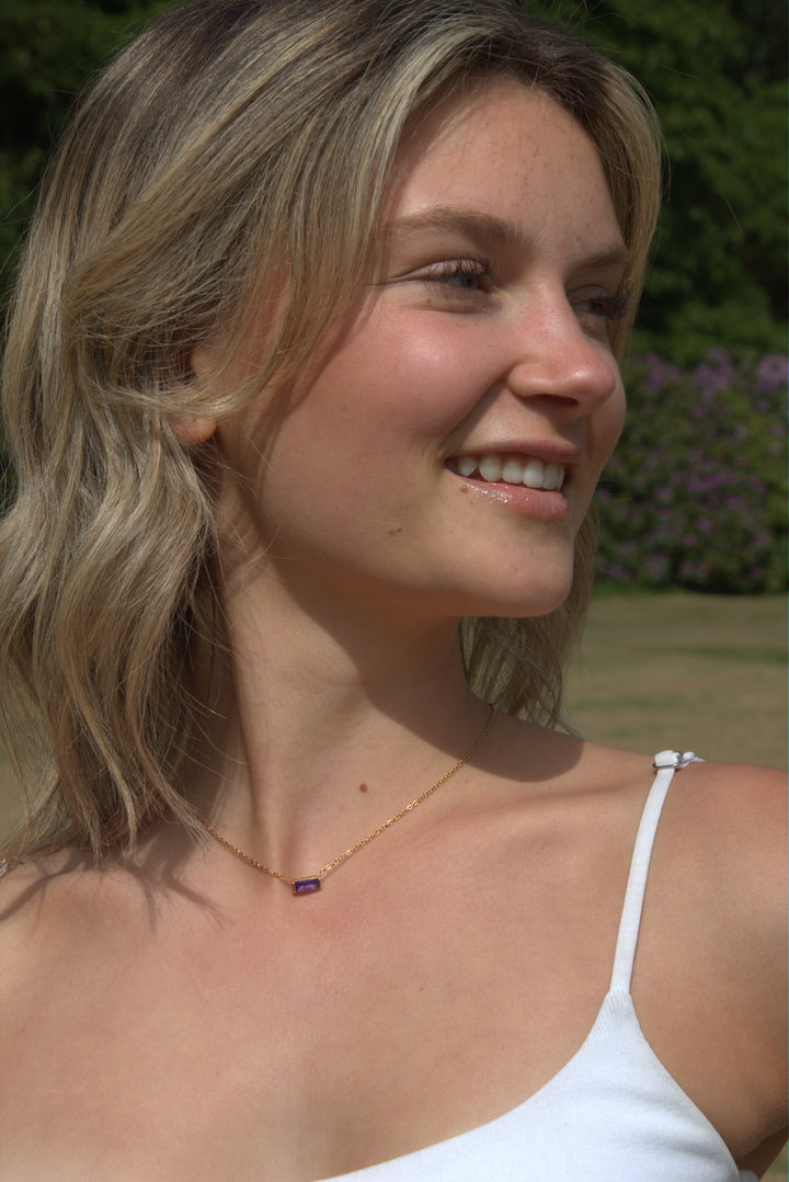 Feburary "Amethyst" Necklace